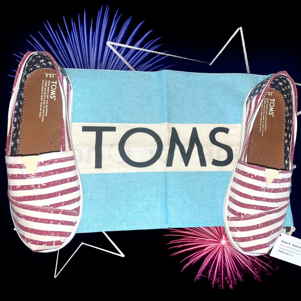 NWT AMERICAN CANVAS FLAS TOMS